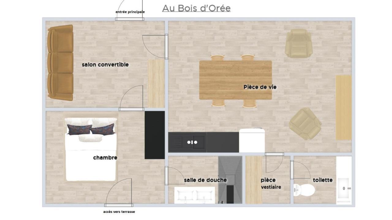 Au Bois D'Oree Liré 外观 照片
